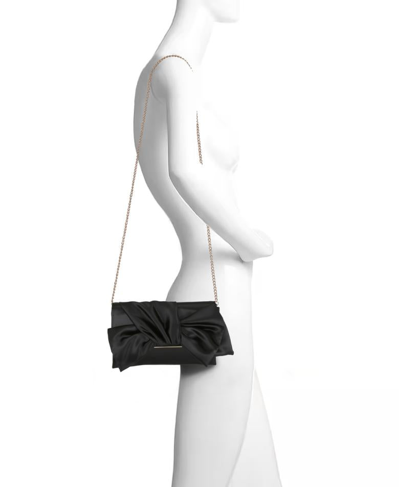 Badgley Mischka Delilah Handtied Bow Envelope Clutch Champagne | Women Evening Bags