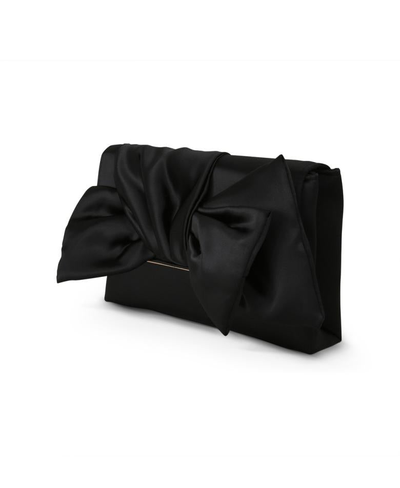 Badgley Mischka Delilah Handtied Bow Envelope Clutch Champagne | Women Evening Bags