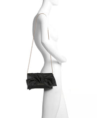 Badgley Mischka Delilah Handtied Bow Envelope Clutch Champagne | Women Evening Bags