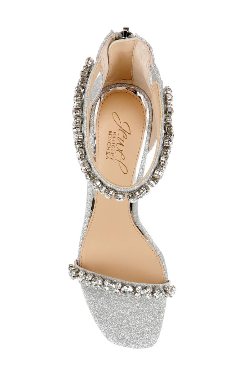 Badgley Mischka Dustyn Ankle Strap Sandal Champagne | Women Best Sellers