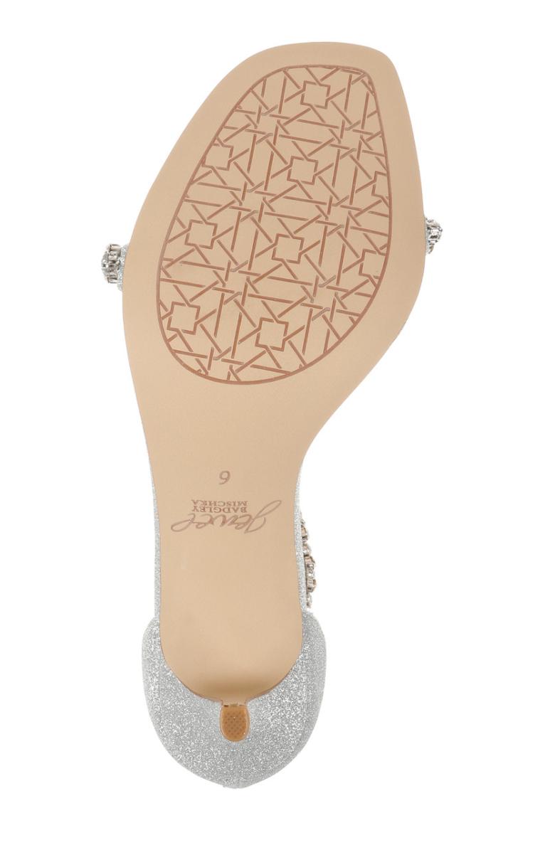 Badgley Mischka Dustyn Ankle Strap Sandal Champagne | Women Best Sellers