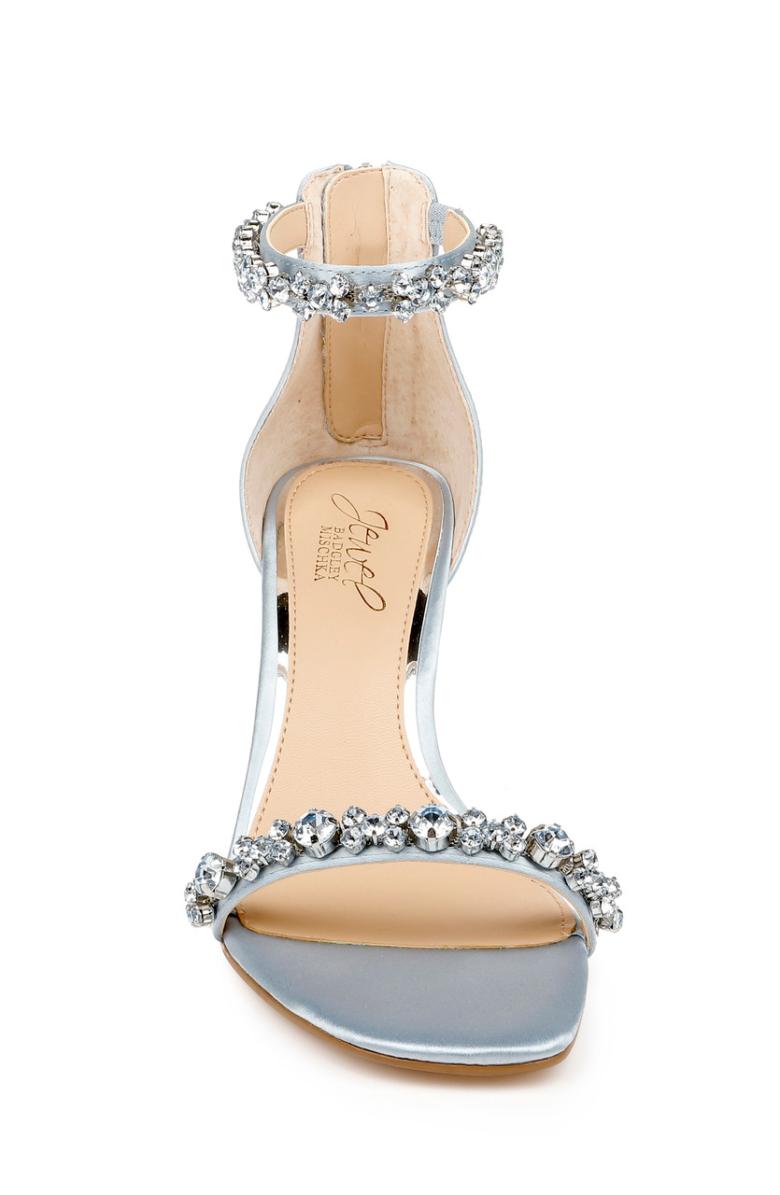 Badgley Mischka Dustyn Ankle Strap Sandal Champagne | Women Best Sellers