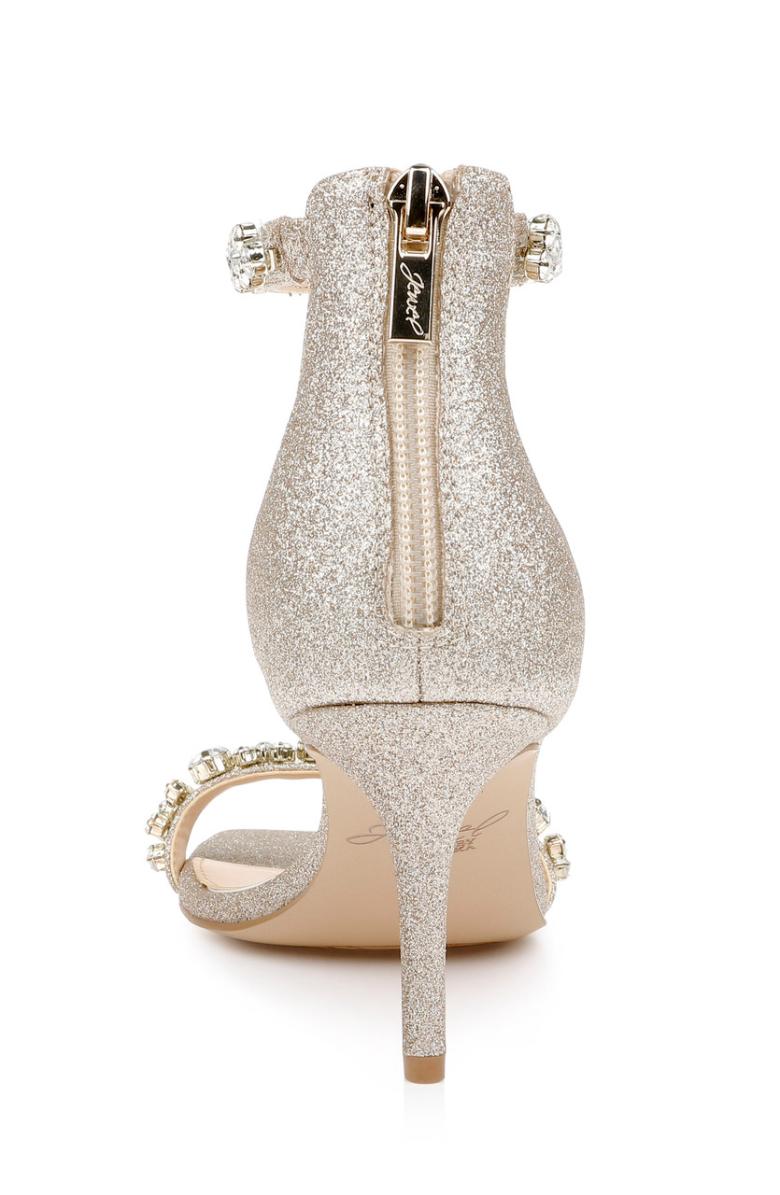 Badgley Mischka Dustyn Ankle Strap Sandal Champagne | Women Best Sellers