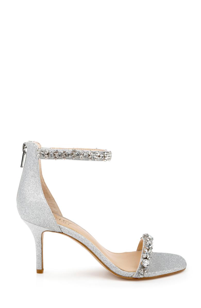 Badgley Mischka Dustyn Ankle Strap Sandal Champagne | Women Best Sellers