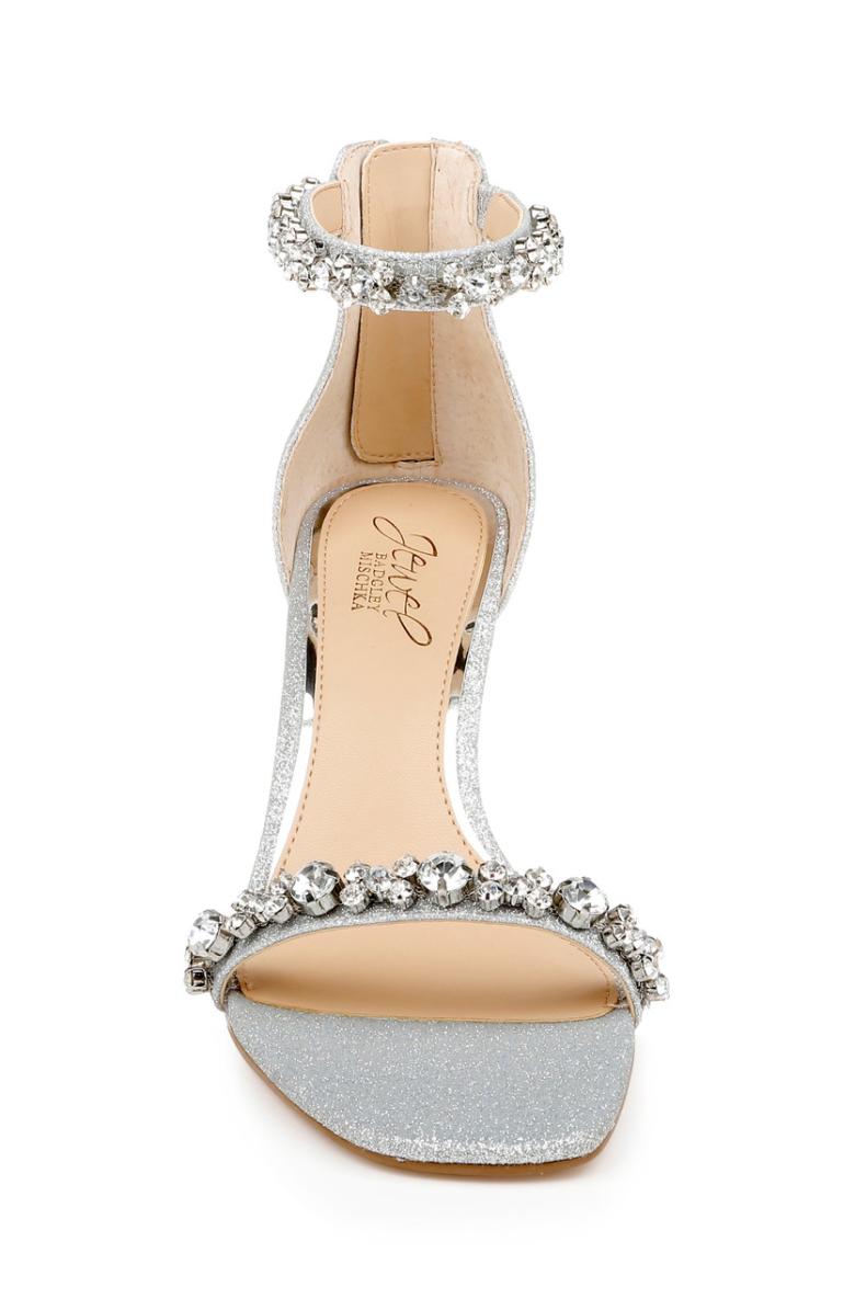 Badgley Mischka Dustyn Ankle Strap Sandal Champagne | Women Best Sellers
