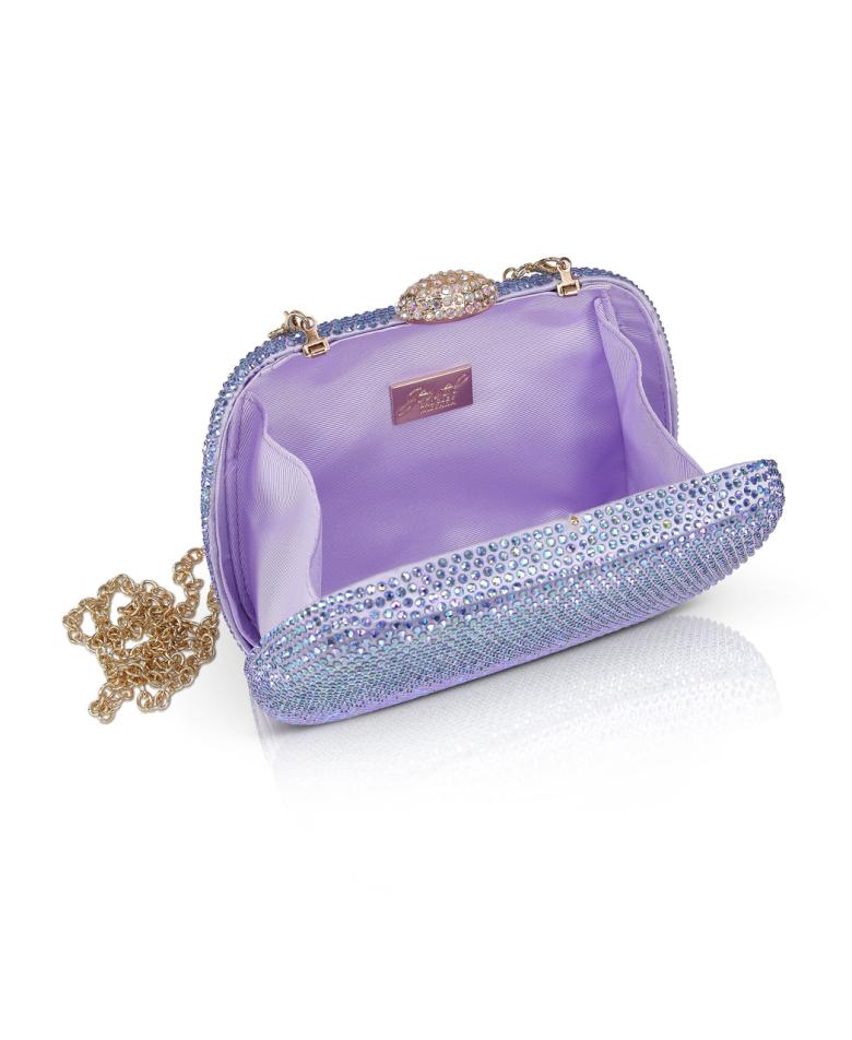 Badgley Mischka Eden Crystal Aurelias Borealis Clutch Lilac | Women Evening Bags