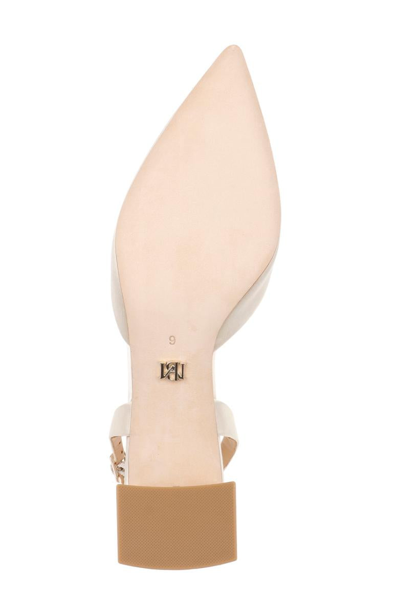 Badgley Mischka Emmie Block Heel Slingback With Crystal Buckle Black | Women Best Sellers