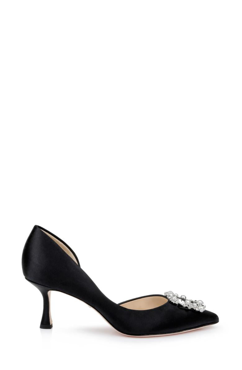 Badgley Mischka Fabia D’Orsay With Crystal Buckle Black | Women Best Sellers