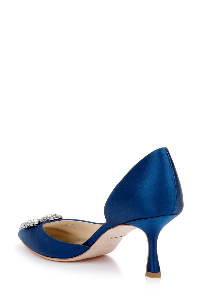 Badgley Mischka Fabia II Kitten Heels With Crystal Buckle Black | Women Kitten Heel