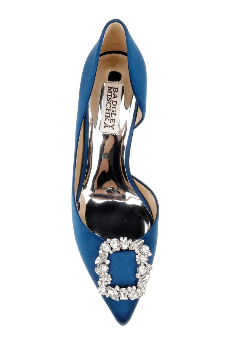 Badgley Mischka Fabia II Kitten Heels With Crystal Buckle Black | Women Kitten Heel