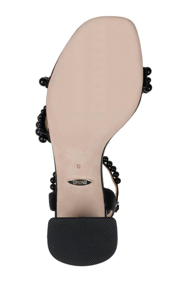 Badgley Mischka Feisty II Pearl Block Heel Black | Women Block Heels