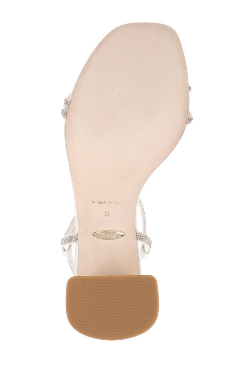 Badgley Mischka Firey Bejeweled Block Heel Sandal Pale Gold | Women Block Heels