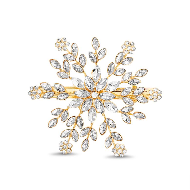 Badgley Mischka Floral Starburst Clip | Women Hair Accessories