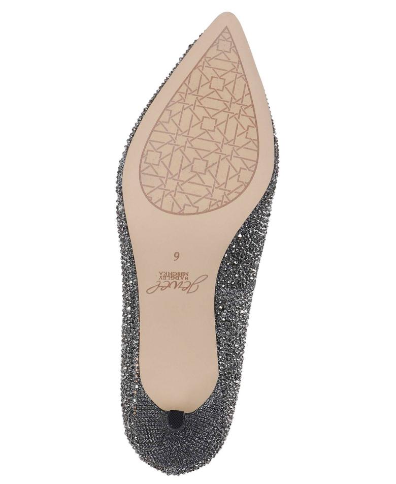 Badgley Mischka Frenchie Pointed Toe Kitten Heel Champagne | Women Best Sellers