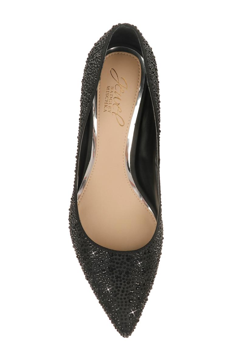 Badgley Mischka Frenchie Pointed Toe Kitten Heel Champagne | Women Best Sellers