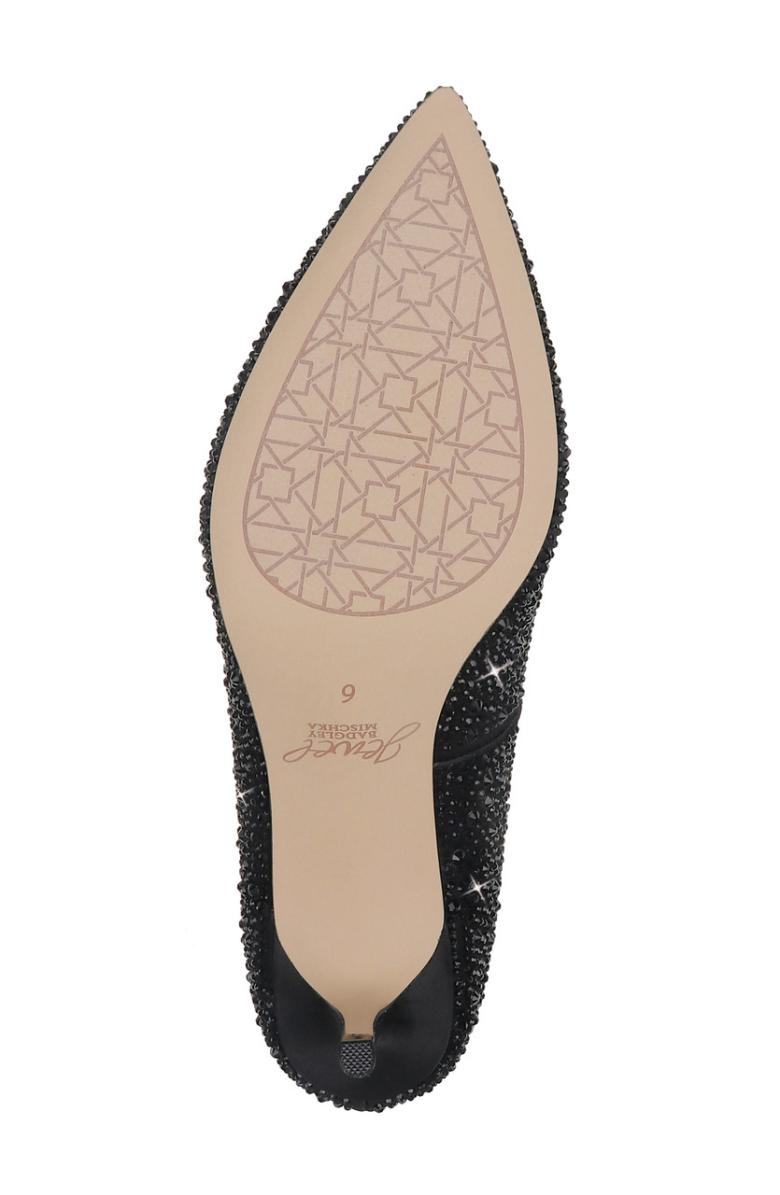 Badgley Mischka Frenchie Pointed Toe Kitten Heel Champagne | Women Best Sellers