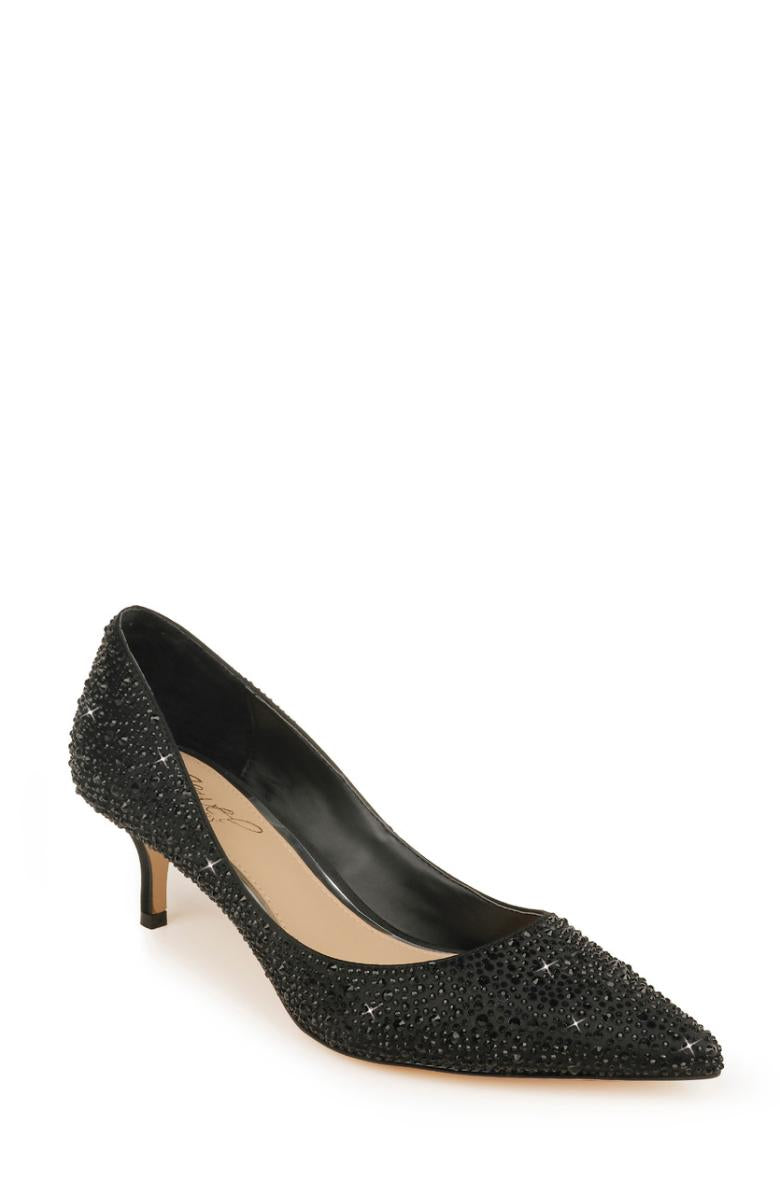 Badgley Mischka Frenchie Pointed Toe Kitten Heel Champagne | Women Best Sellers