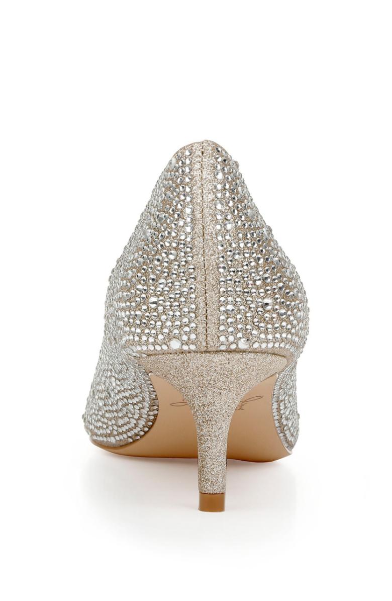 Badgley Mischka Frenchie Wide Width Pointed Toe Kitten Heel Black | Women Kitten Heel