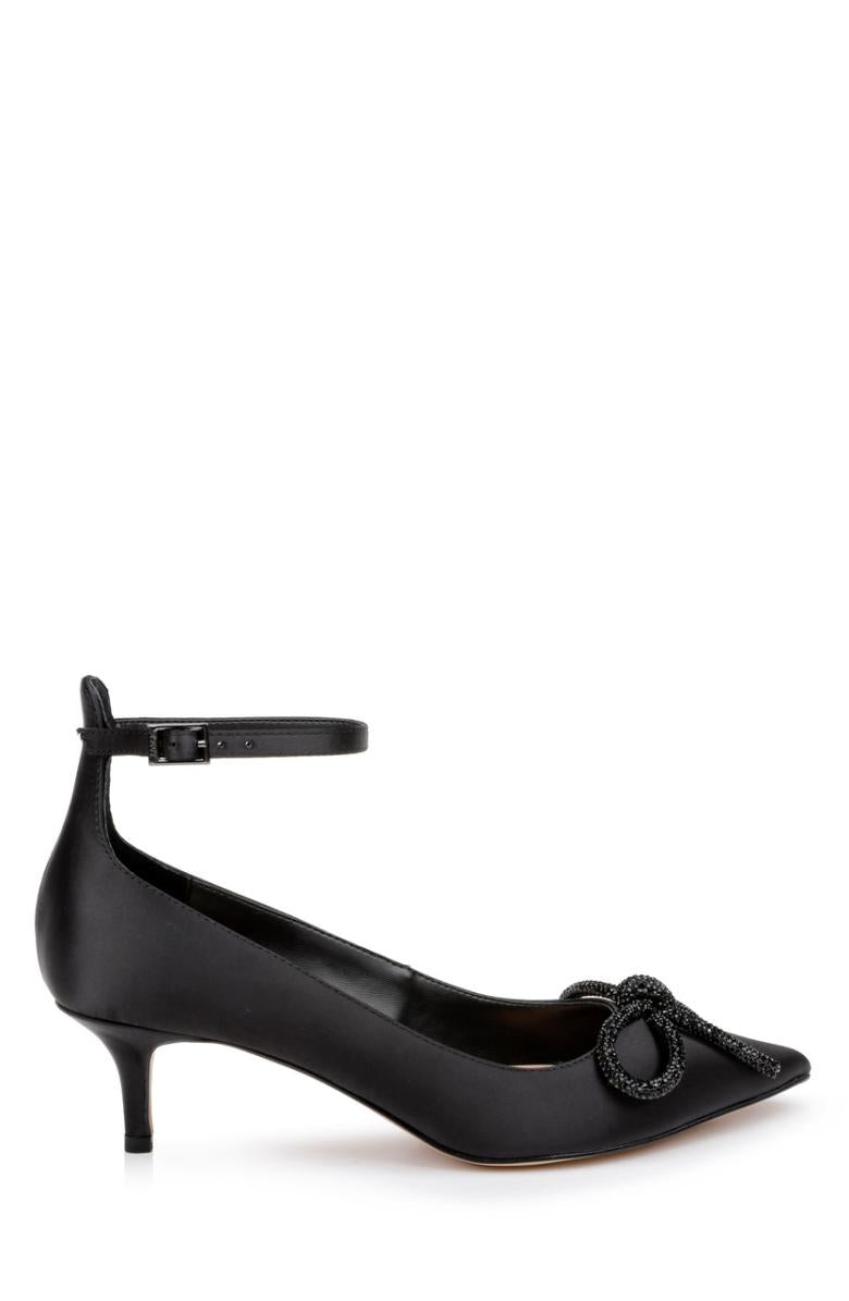 Badgley Mischka Geranium Kitten Heel Pump Black | Women Kitten Heel