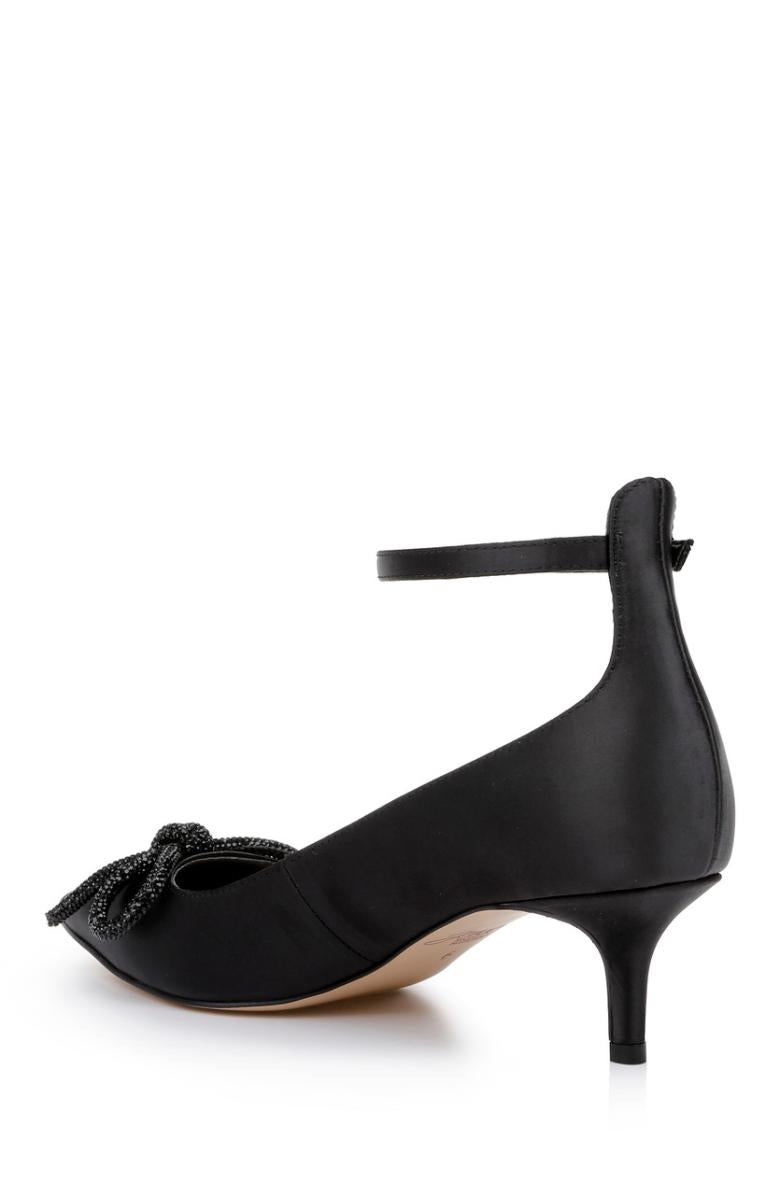 Badgley Mischka Geranium Kitten Heel Pump Black | Women Kitten Heel