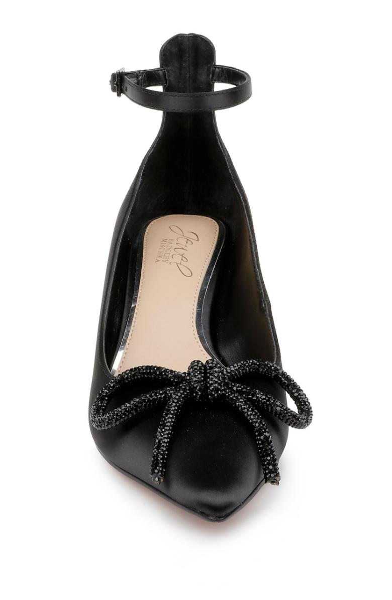 Badgley Mischka Geranium Kitten Heel Pump Black | Women Kitten Heel