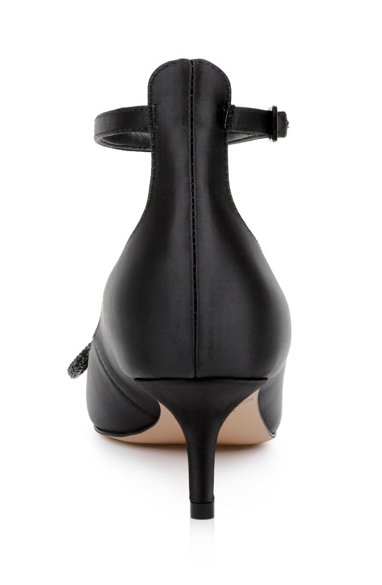 Badgley Mischka Geranium Kitten Heel Pump Black | Women Kitten Heel