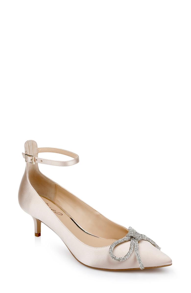 Badgley Mischka Geranium Kitten Heel Pump Black | Women Kitten Heel