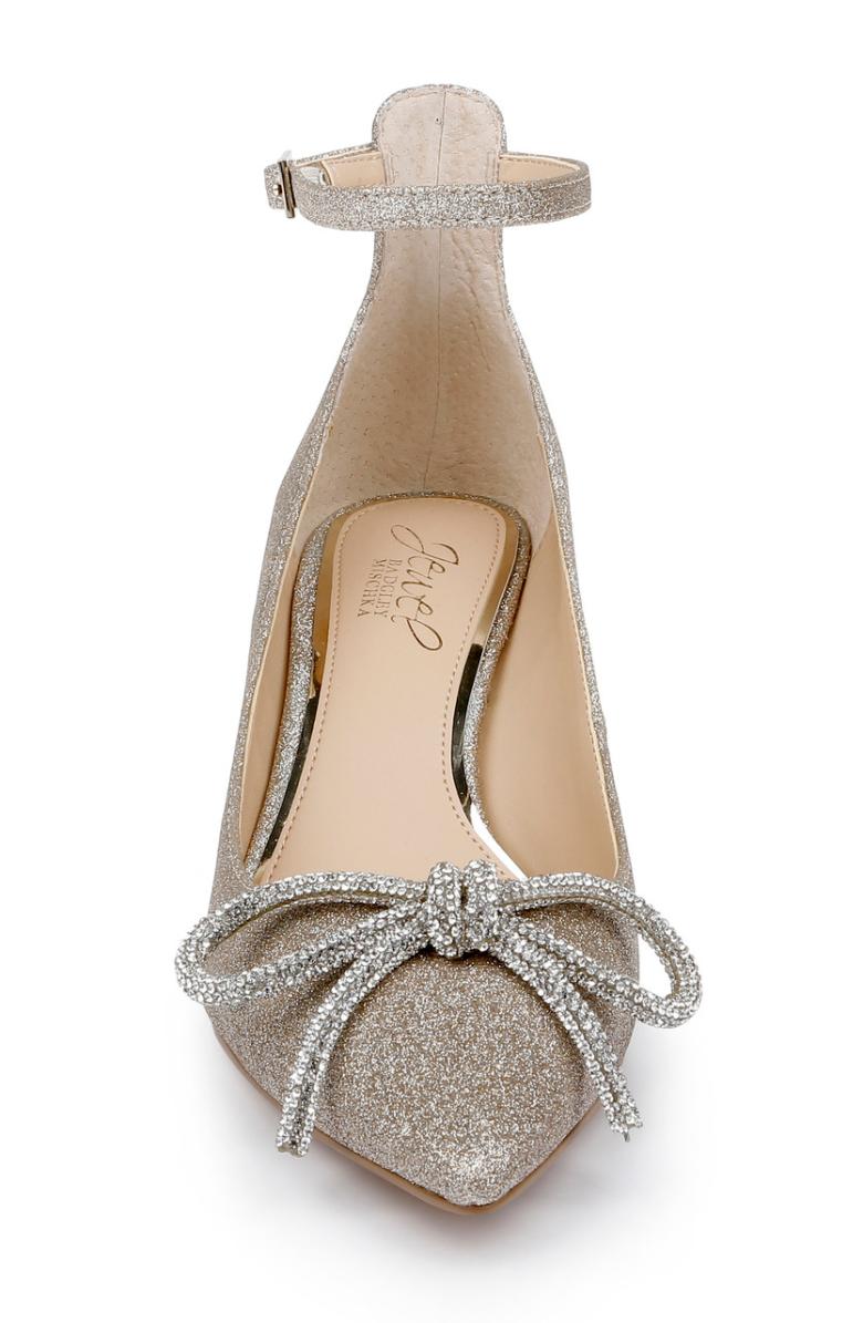 Badgley Mischka Geranium Kitten Heel Pump Black | Women Kitten Heel