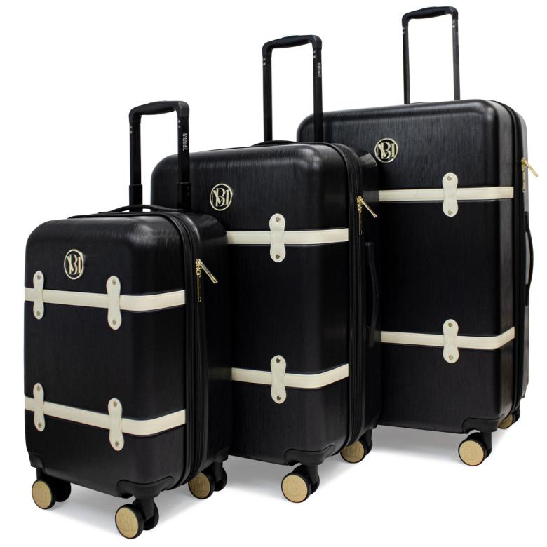 Badgley Mischka Grace Luggage Set Black | Women Travel