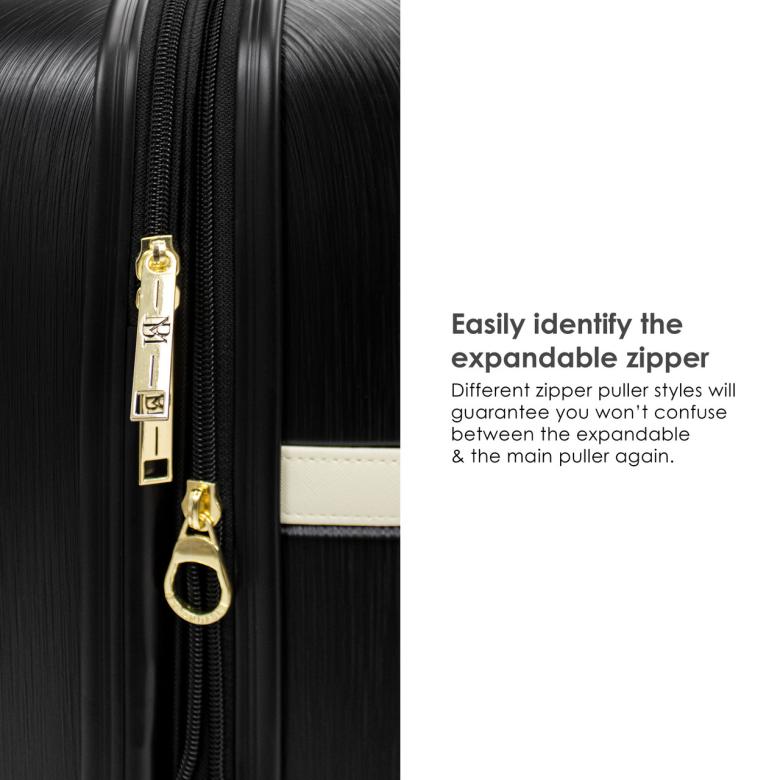 Badgley Mischka Grace Luggage Set Black | Women Travel