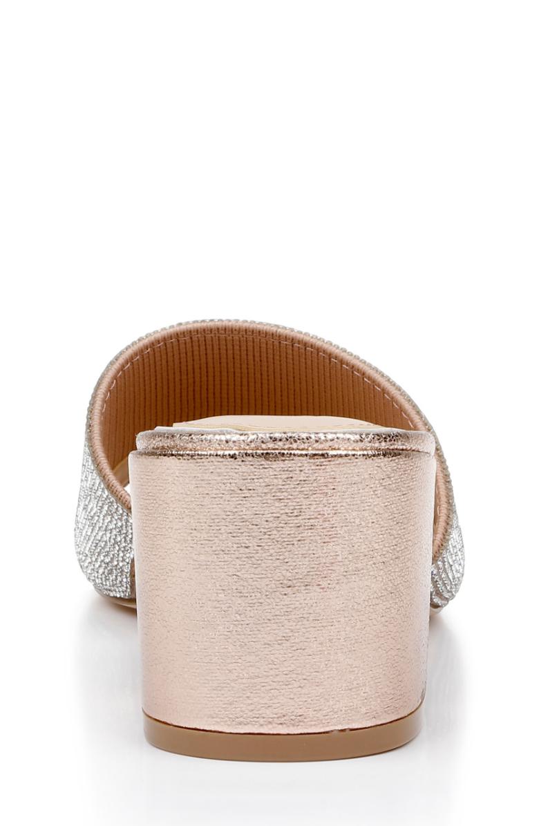 Badgley Mischka Harlyn Block Heeled Mules With Crystal Vamp Black | Women Block Heels