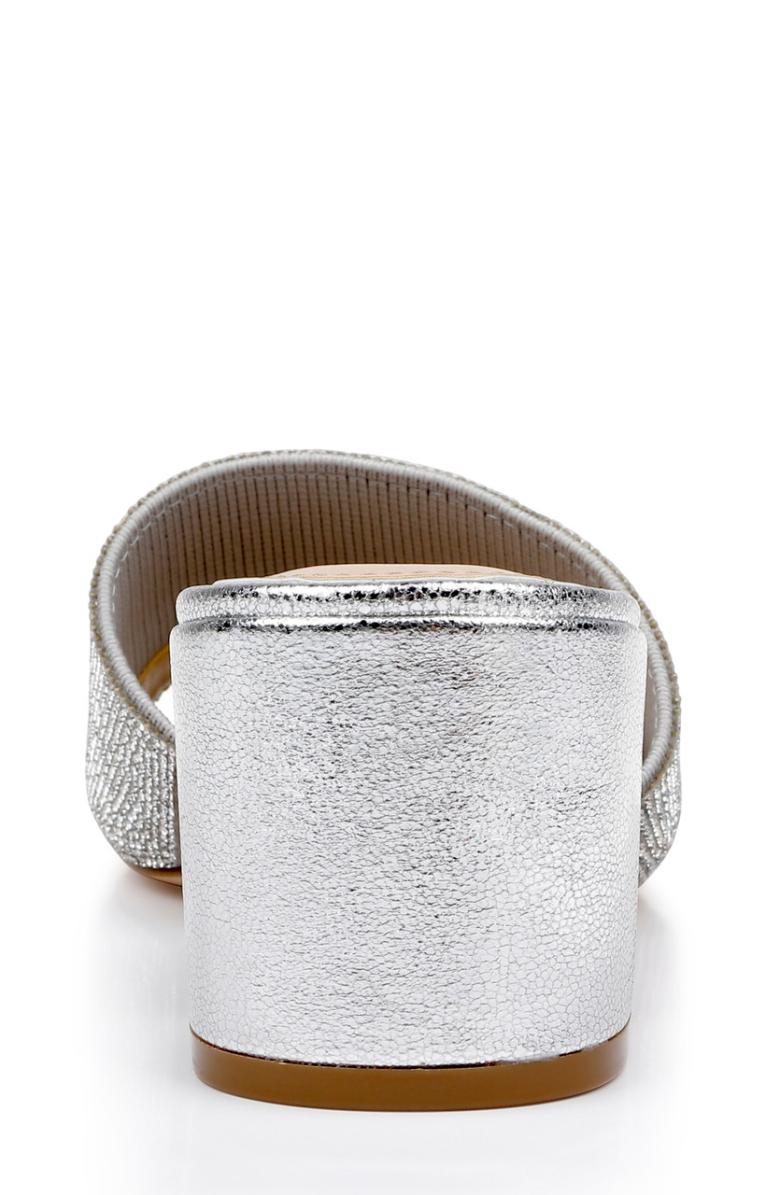 Badgley Mischka Harlyn Block Heeled Mules With Crystal Vamp Black | Women Block Heels