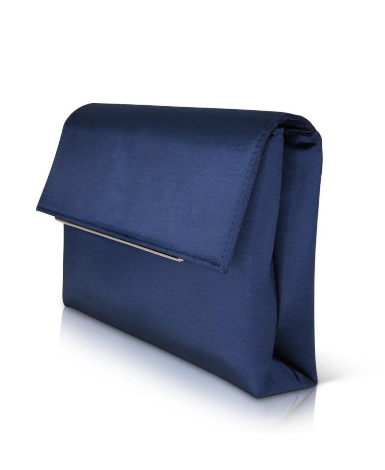 Badgley Mischka Harper Satin Envelope Clutch With Bar Hot Pink | Women Evening Bags