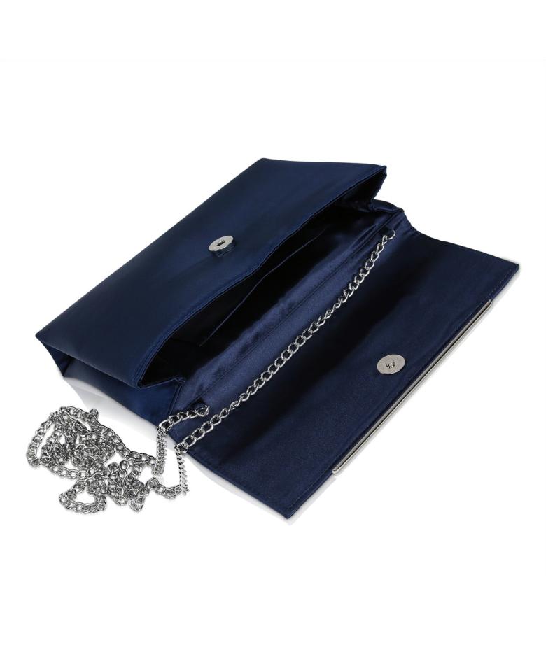 Badgley Mischka Harper Satin Envelope Clutch With Bar Hot Pink | Women Evening Bags