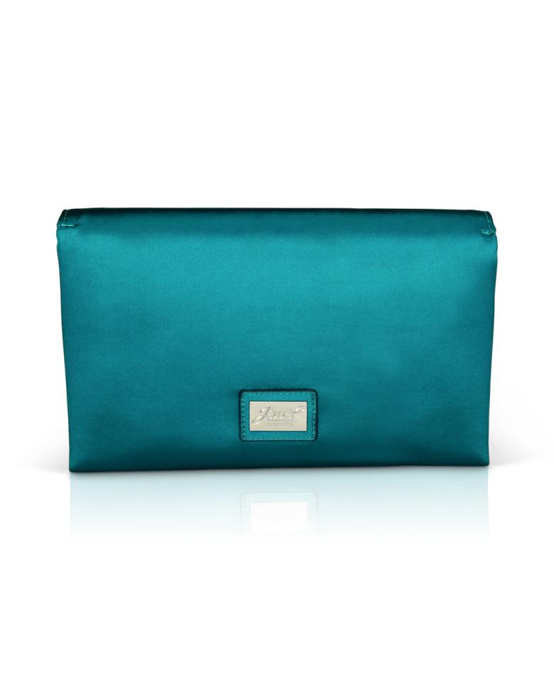 Badgley Mischka Harper Satin Envelope Clutch With Bar Hot Pink | Women Evening Bags