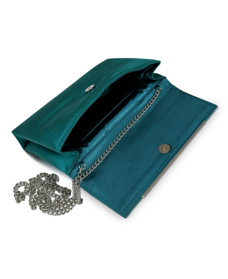 Badgley Mischka Harper Satin Envelope Clutch With Bar Hot Pink | Women Evening Bags