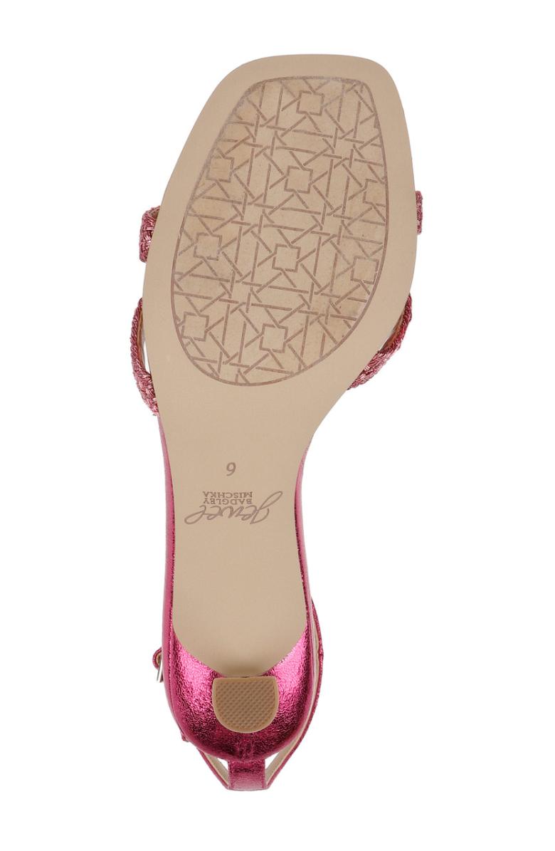 Badgley Mischka Hayzel Metallic Kitten Heel Sandal Gold | Women Kitten Heel