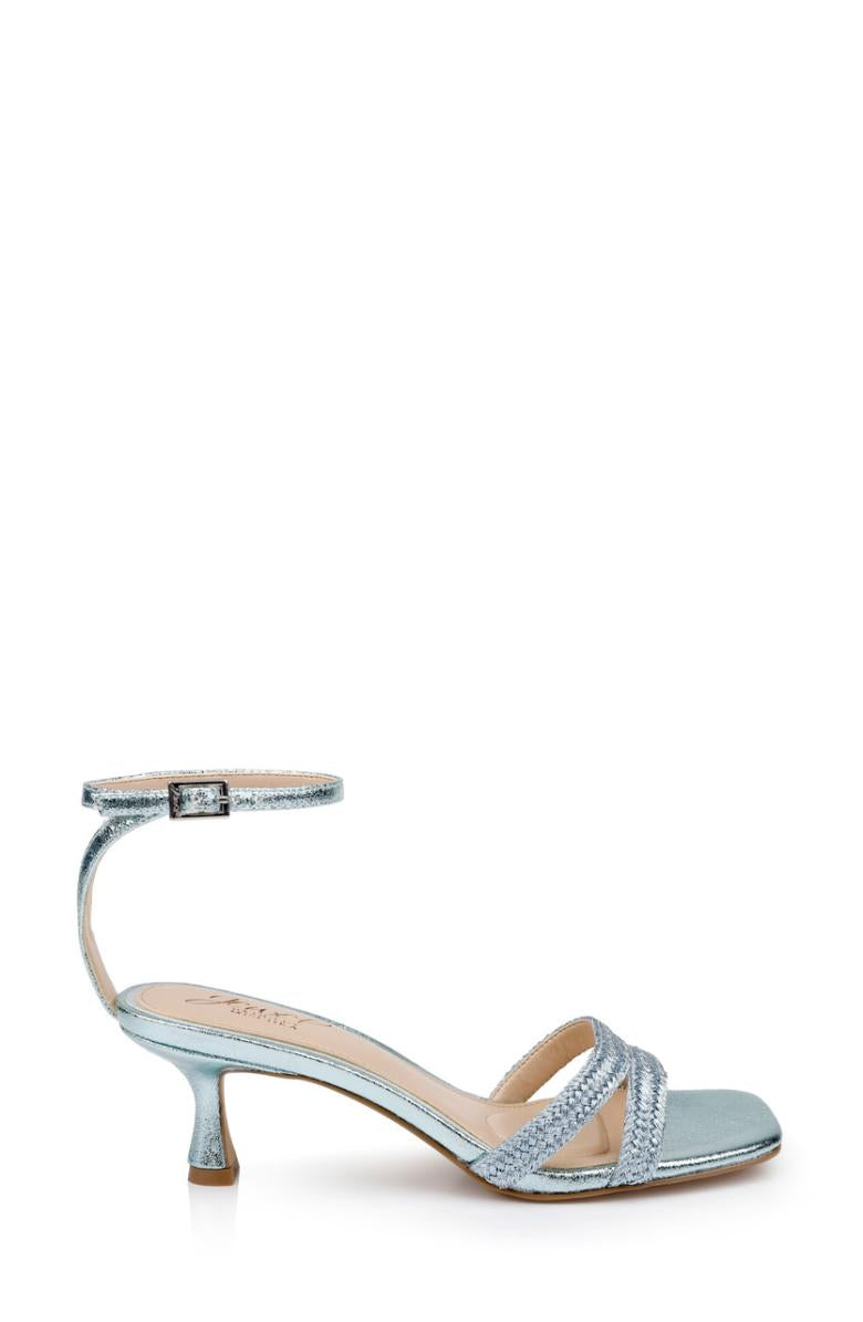Badgley Mischka Hayzel Metallic Kitten Heel Sandal Gold | Women Kitten Heel