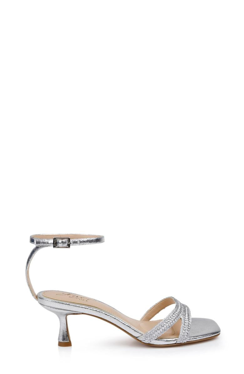 Badgley Mischka Hayzel Metallic Kitten Heel Sandal Gold | Women Kitten Heel