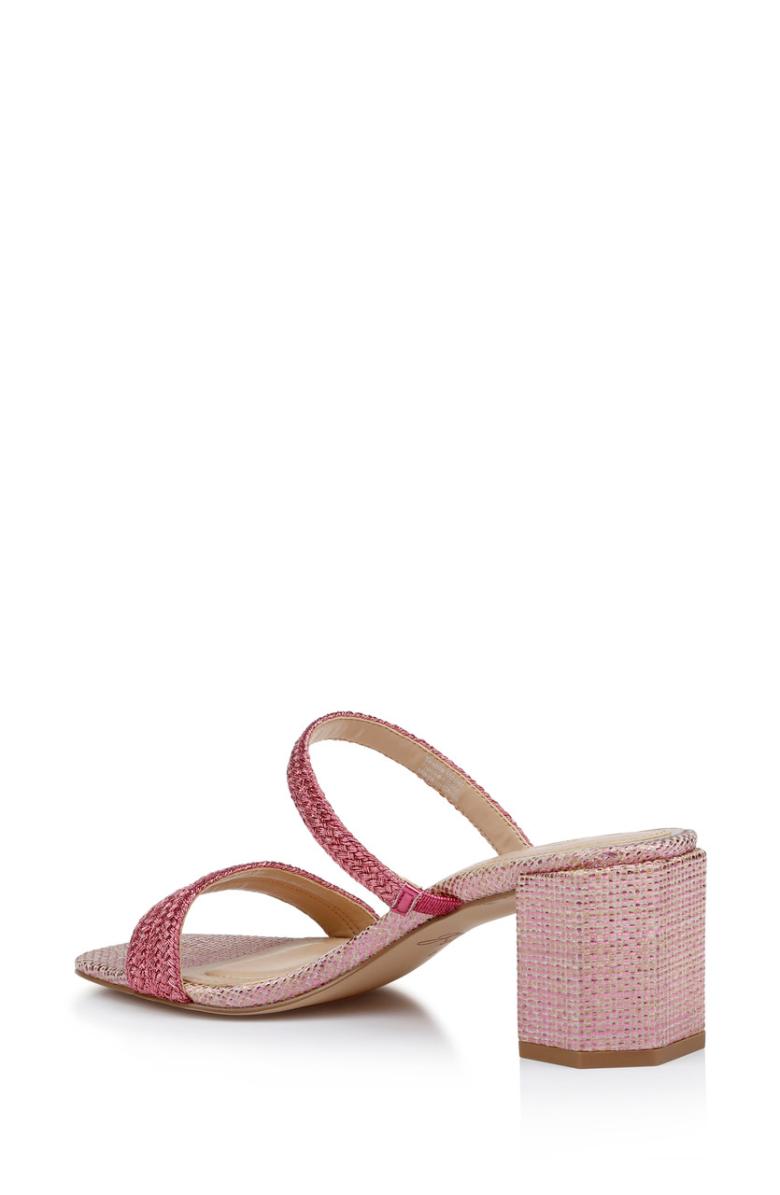 Badgley Mischka Heat Textured Block Heel Mule Gold | Women Block Heels