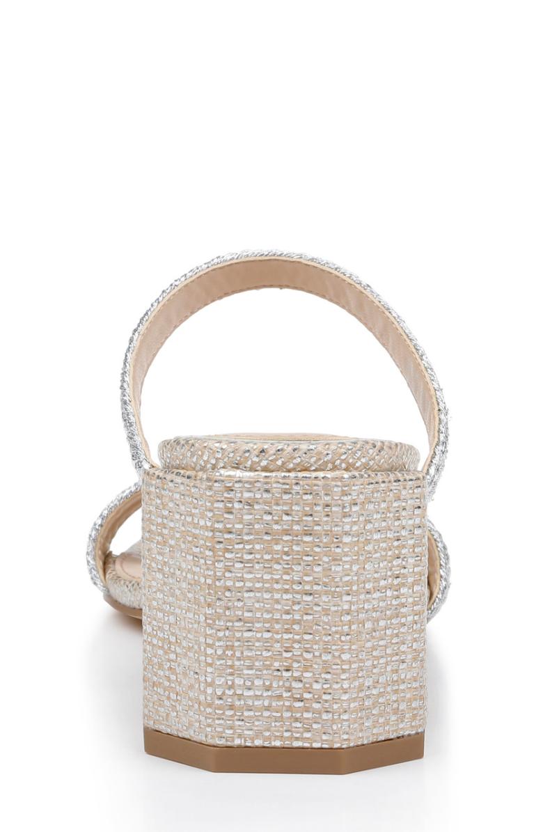 Badgley Mischka Heat Textured Block Heel Mule Gold | Women Block Heels