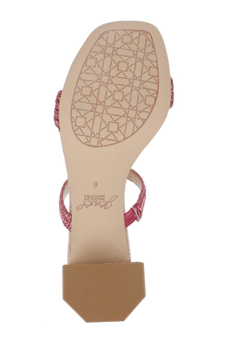 Badgley Mischka Heat Textured Block Heel Mule Gold | Women Block Heels