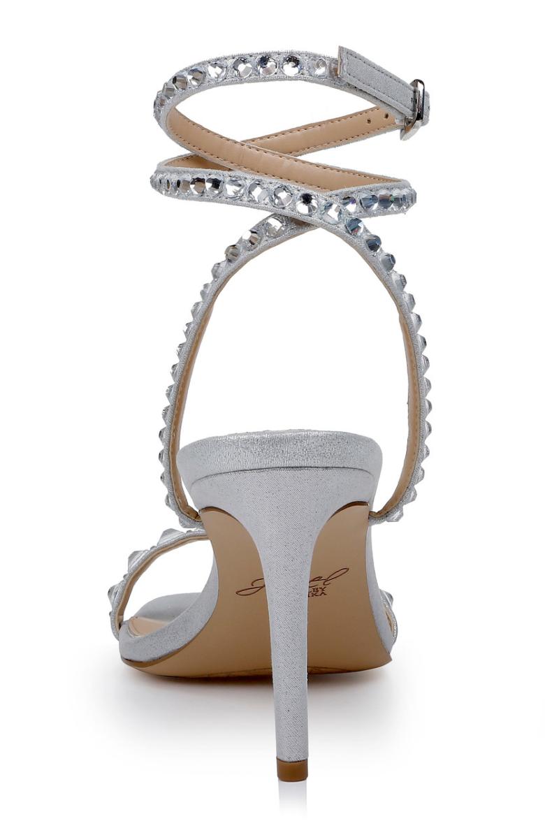 Badgley Mischka Hosana Sexy Stiletto With Gemstone-Studded Wraparound Strap Black | Women Stiletto