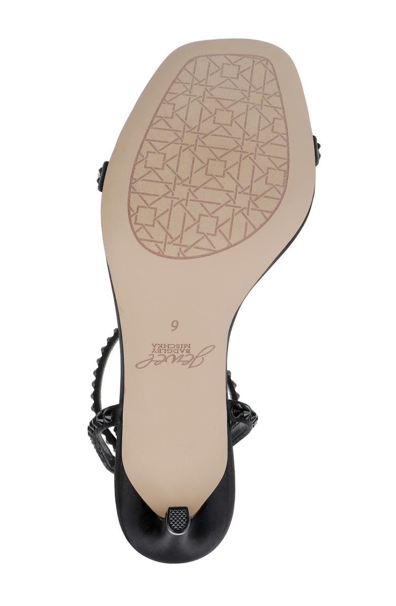 Badgley Mischka Hosana Sexy Stiletto With Gemstone-Studded Wraparound Strap Black | Women Stiletto