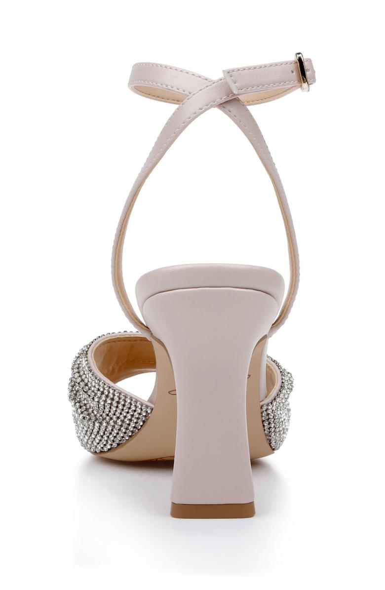 Badgley Mischka Huntley Crystal Strap Stiletto Heel Sandal Black | Women Stiletto