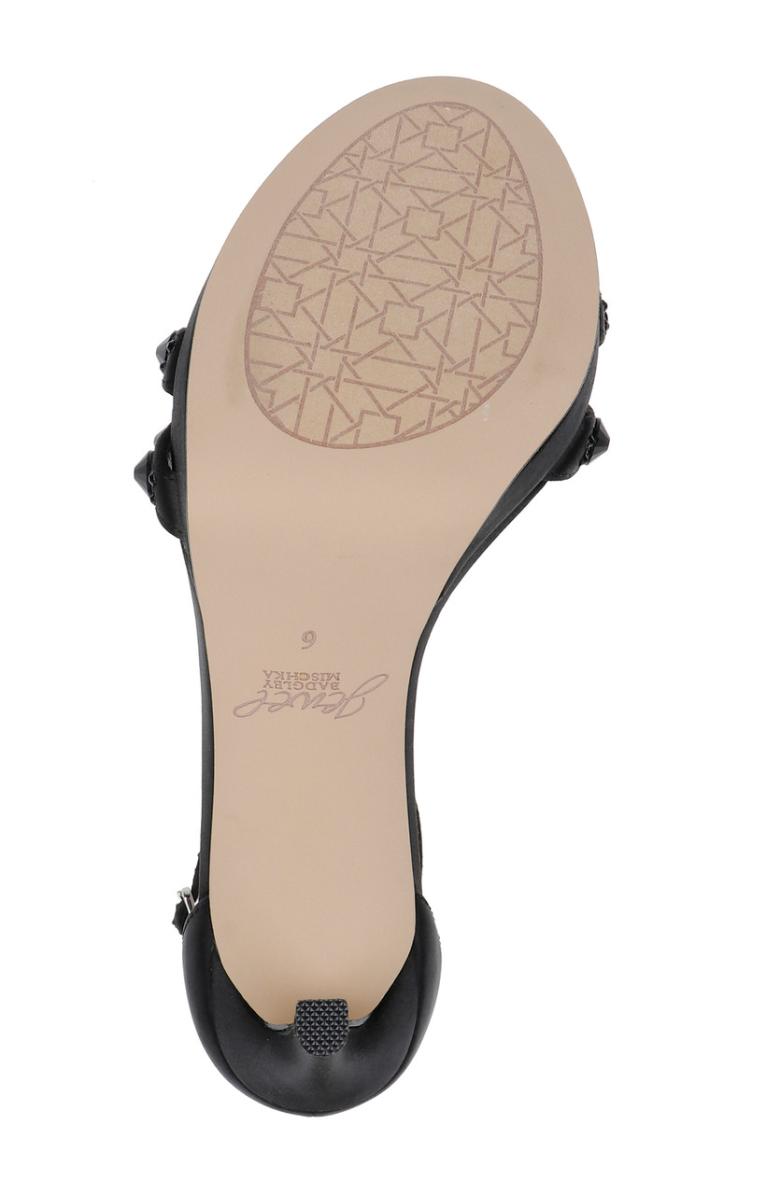 Badgley Mischka Hustle Platform With Gemstone-Studded Straps Black | Women Platform