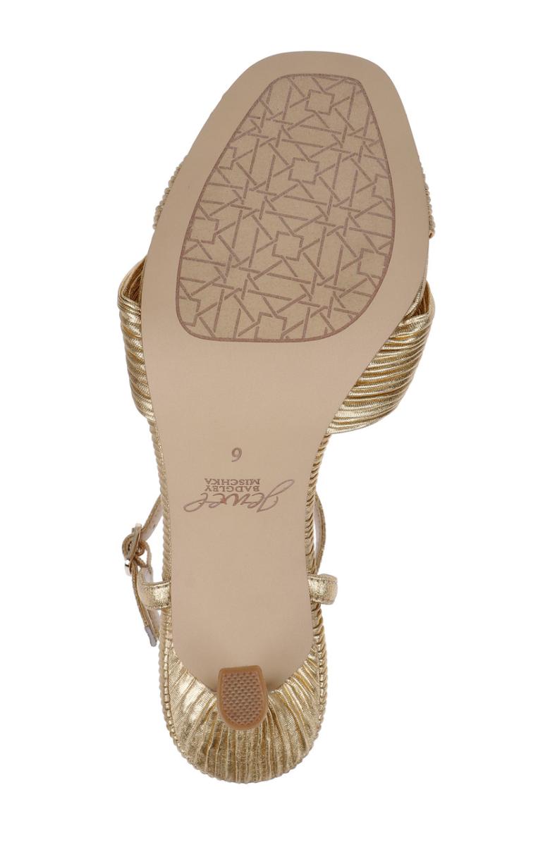 Badgley Mischka Hydee Pleated Stiletto Sandal Black | Women Stiletto