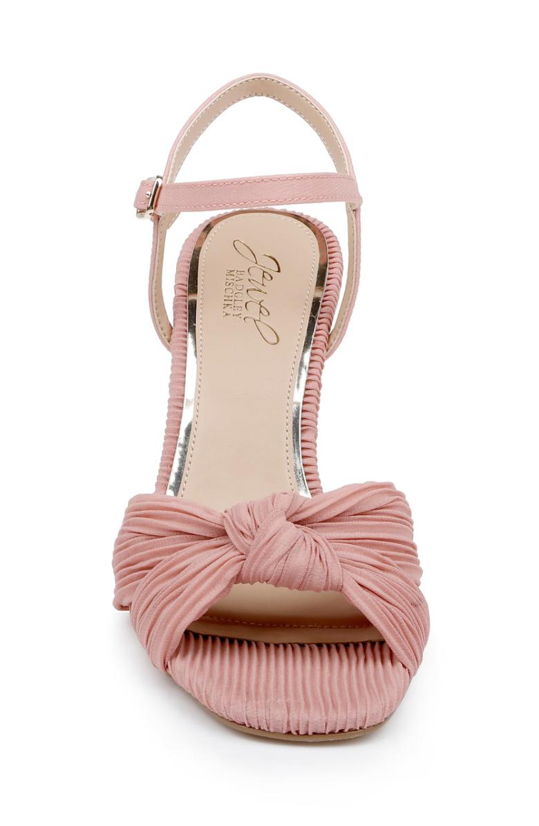 Badgley Mischka Hydee Pleated Stiletto Sandal Black | Women Stiletto