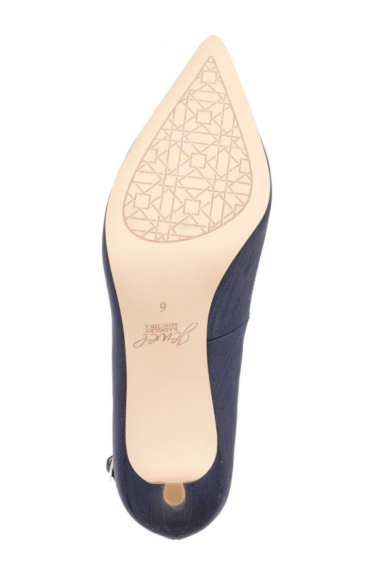 Badgley Mischka Jamila Ankle Strap Kitten Heel Gold Glitter | Women Kitten Heel