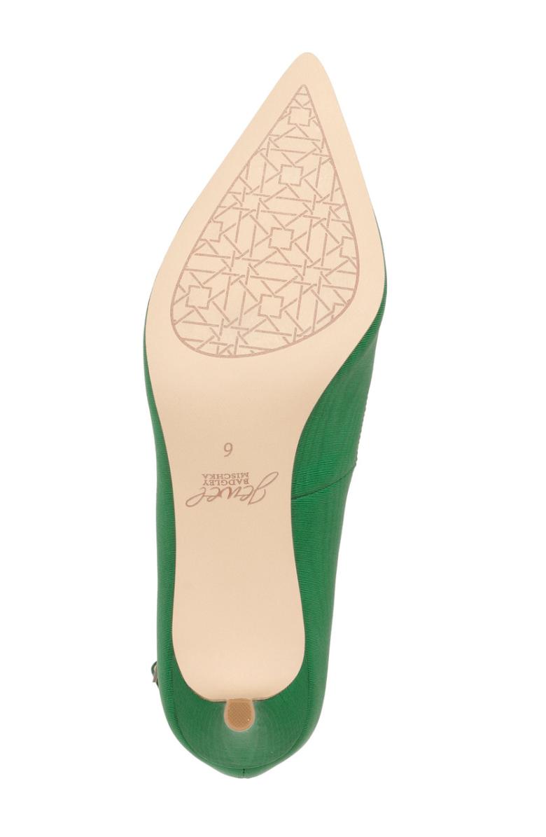 Badgley Mischka Jamila Ankle Strap Kitten Heel Gold Glitter | Women Kitten Heel